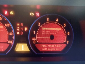 2004 BMW 745Li Transmission Error Message